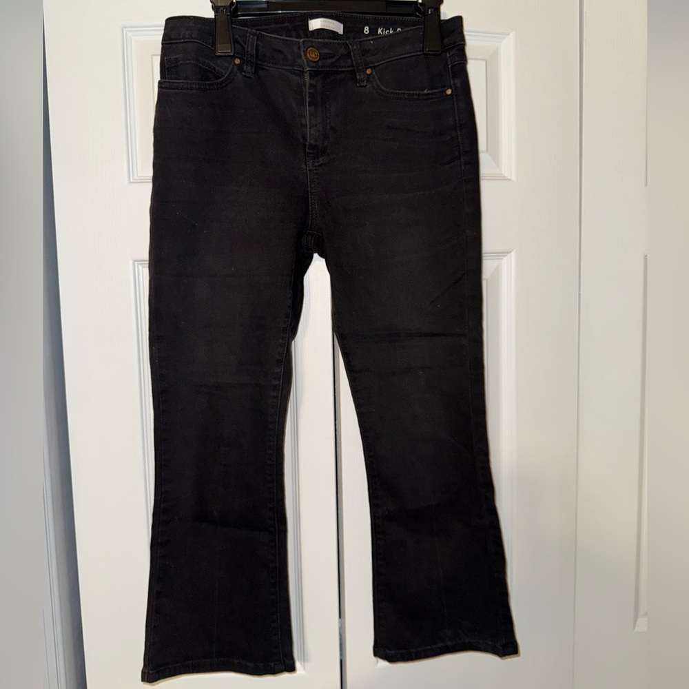 LC Lauren Conrad Black Kick Boot Jeans